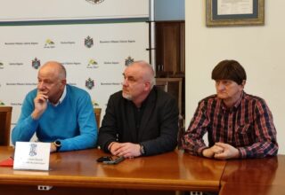 Konferencja prasowa zorganizowana przez Burmistrza Miasta i Gminy Kępno Piotra Psikusa