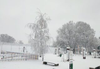 Zima przy ul. Sportowej