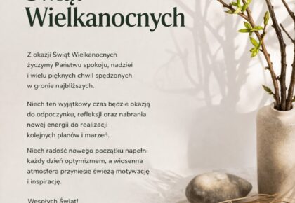 Składamy Wam najcieplejsze myśli na Wielkanoc!
