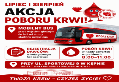 Pobór krwi w okresie wakacyjnym