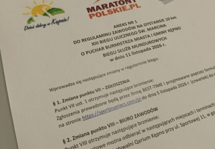 Wydłużony termin zapisów do udziału w XIII Biegu Ulicznym św. Marcina